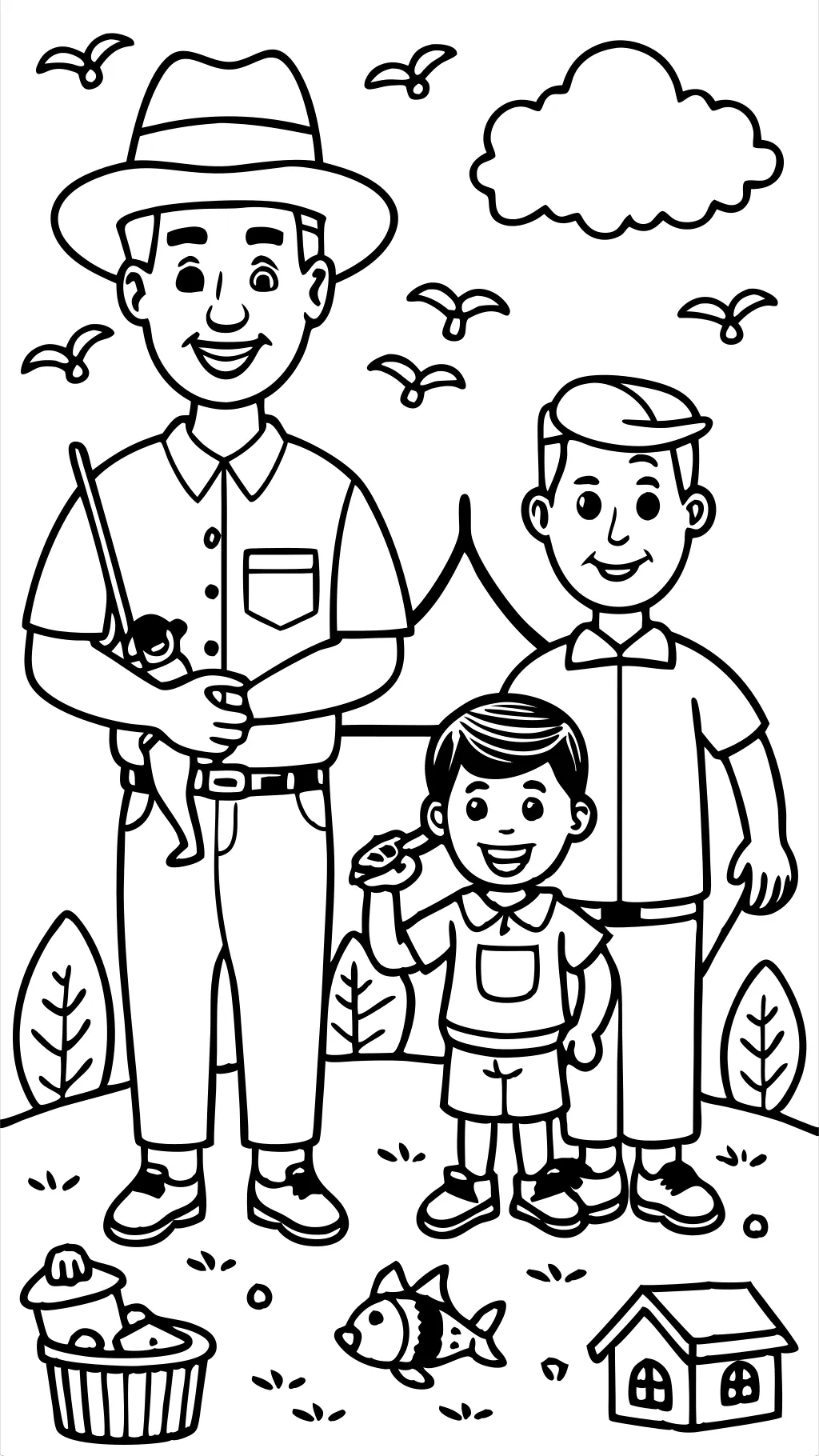 father’s coloring pages